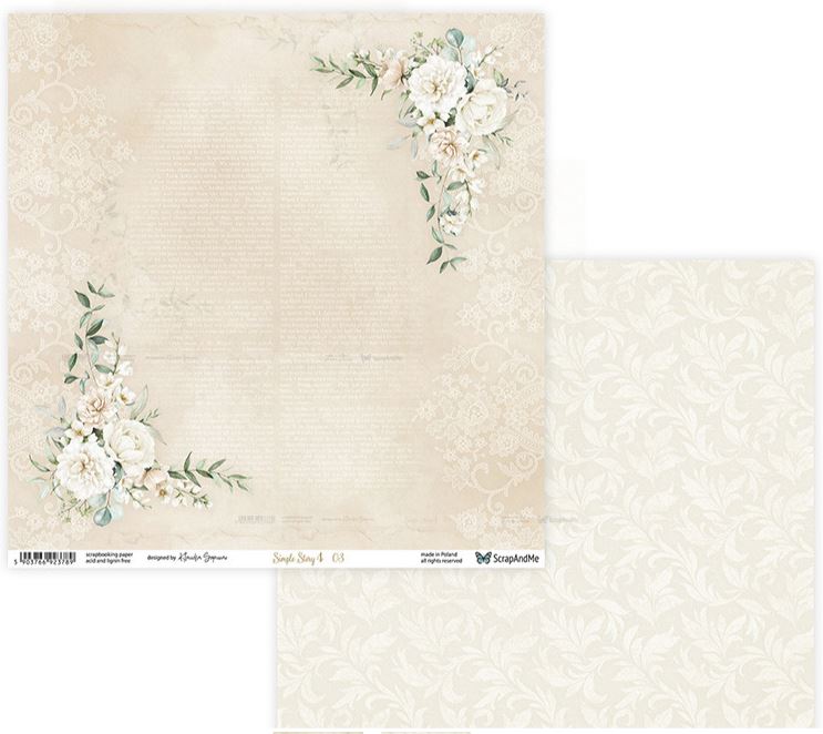 ScrapAndMe - 30x30 papper - Simple Story 4  03/04
