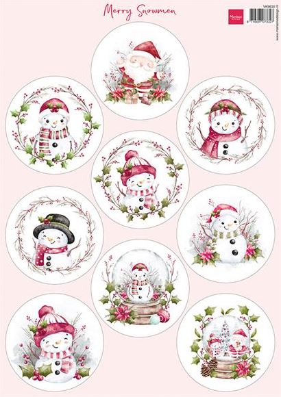 Marianne D - Decoupage - Merry Snowmen VK9630