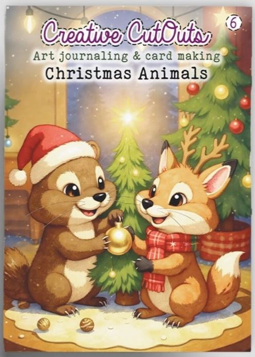 Creatief Art - Creative CutOuts - Christmas Animals Book