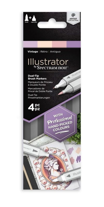Spectrum Noir - Illustrator Vintage 4st