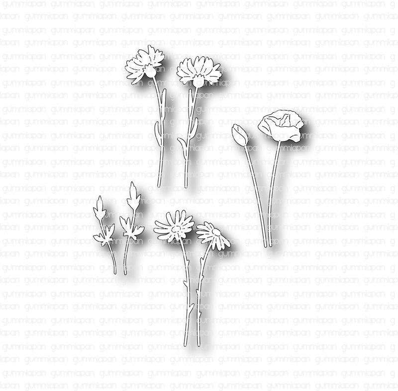 Gummiapan - Dies - Små midsommarblommor  D210516