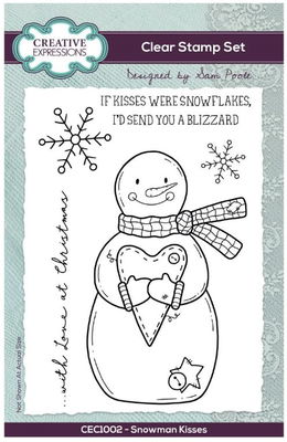 Creative Expressions - Clear Stamp - Snowman Kisses CEC1002
