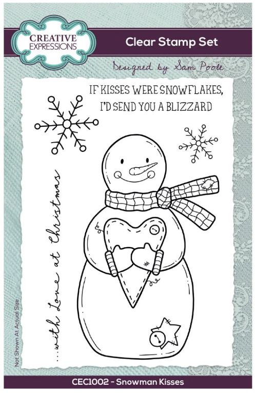 Creative Expressions - Clear Stamp - Snowman Kisses CEC1002