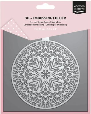 Vaessen Creative - 3D Embossing Folder -  Christmas Bauble 5.9x5.9