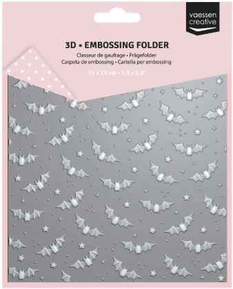 Vaessen Creative - Embossing folder - Bats 3625-0004