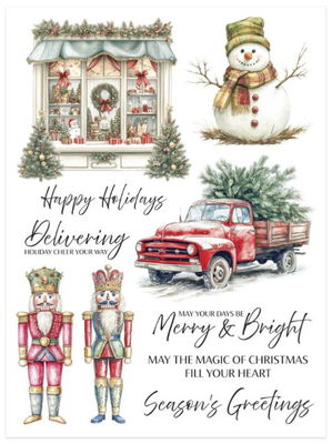 Spellbinders - Rub-On Sheets - Simply Made Joyful Wishes SCSR-005