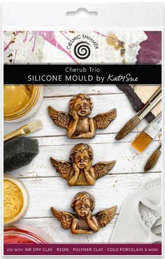 Cosmic Shimmer - Silicone Mould Cherub Trio CA0203-CS