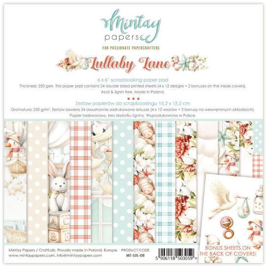 Mintay - 6x6 Paper Pack - Lullaby Lane MT-LUL-08