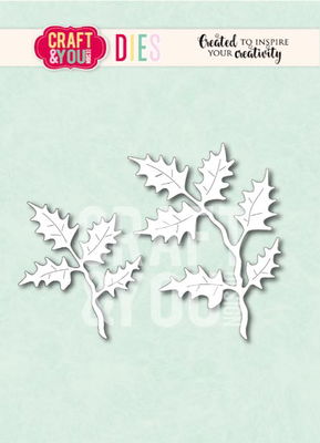 Craft and You - Die - Big Holly Leaves CW379