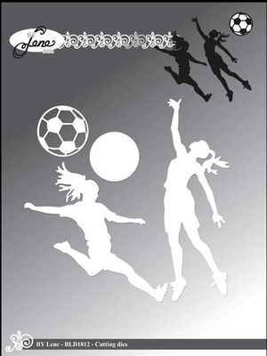 By Lene - Cutting & Embossing Die - Girl Silhouette  BLD1812