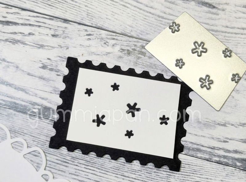 Gummiapan - Dies - Snöflingor Textur  D250980