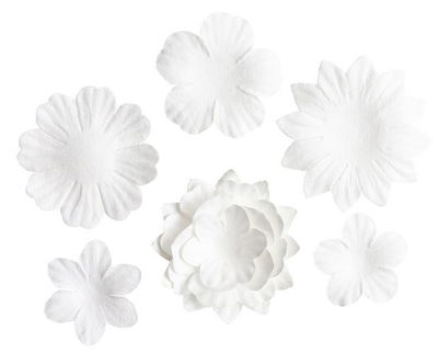 Studio Light - Paper Flowers  - White 25pcs  SL-CO-FLOW13