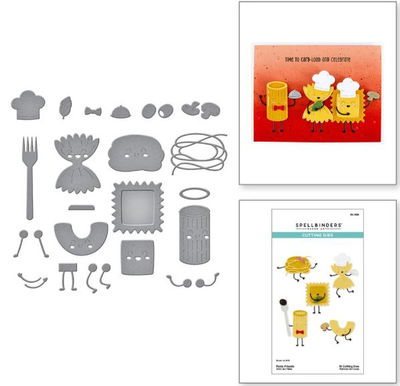 Spellbinders - Etched Dies - Buon Appetito Pasta Friends S4-1494 Spellbinders - Etched Dies - Buon Appetito Pasta Friends S4-1494