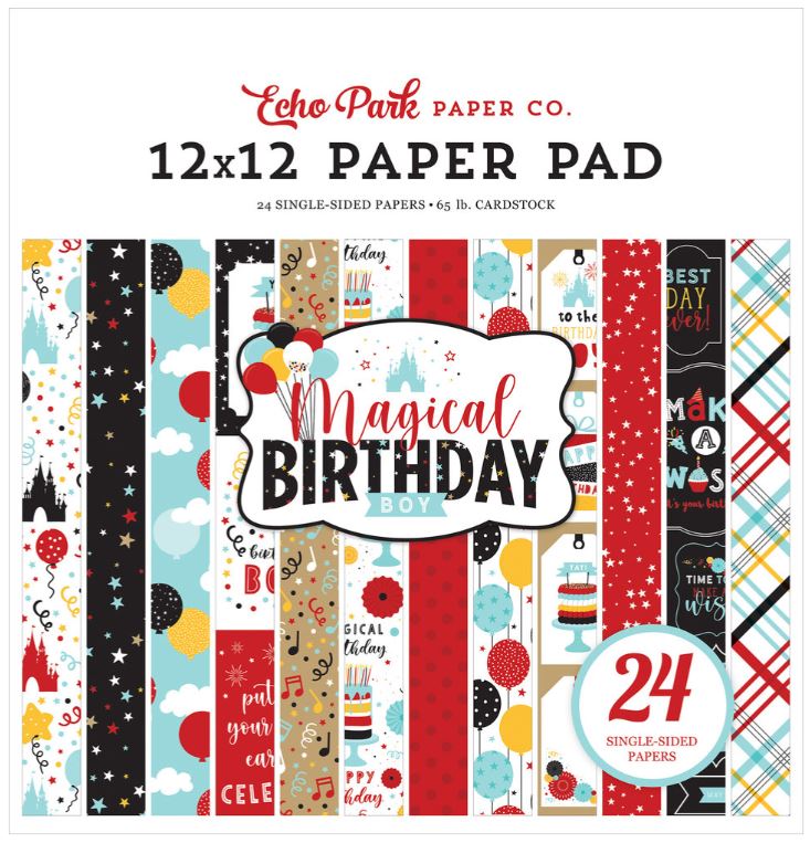 Echo Park - 12x12 Paper Pad - Magical Birthday Boy