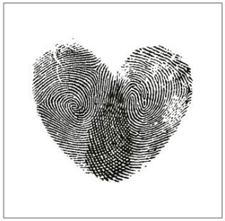 Vaessen Creative - Mundart Stempel • Embossing folder finger print