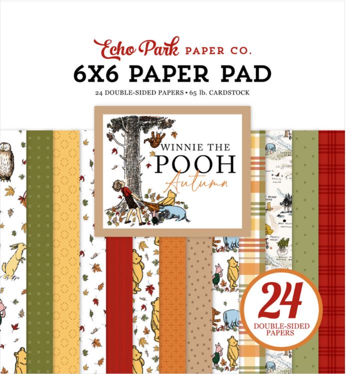 Echo Park - Paper pad 6x6 - Winnie The Pooh Autumn