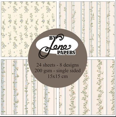 By Lene - Paper pad 15x15 - Nostalgic Wallpaper  BLP071