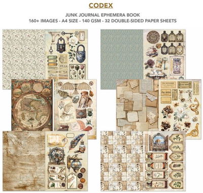 Ciao Bella - Junk Journal A4 Ephemera Book - Codex 32pcs