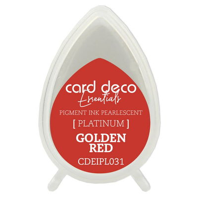 Card Deco Essentials - Pigment Ink Pärlemo - Golden red