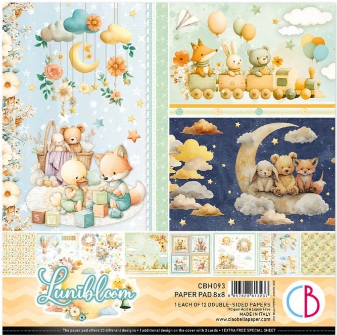 Ciao Bella - Lunibloom - Paper Pad  8x8