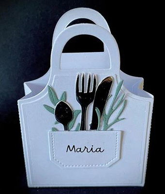 By Lene - Cutting & Embossing Die - Apron box  BLD1849