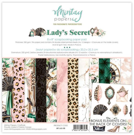 Mintay - 8x8 Paper Set - Lady's Secret MT-LAS-08