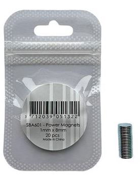 Simple and Basic - Power Magneter  1x8mm 20 pcs - SBA601