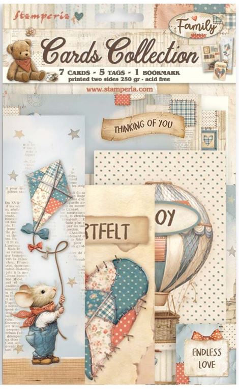Stamperia - Cards Collection SBCARD37 - Family
