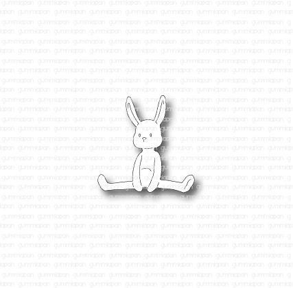 Gummiapan - Dies - Sittande Kanin  D230215