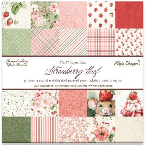 Maja Design - Strawberry Thief - 6x6