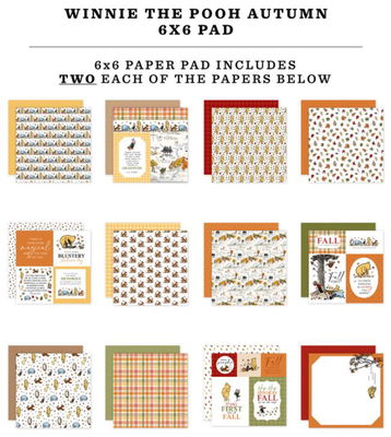 Echo Park - Paper pad 6x6 - Winnie The Pooh Autumn