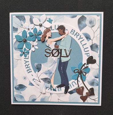 By Lene - Cutting & Embossing Die - Wedding Couple  BLD1749