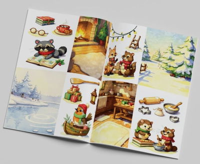 Creatief Art - Creative CutOuts - Christmas Animals Book