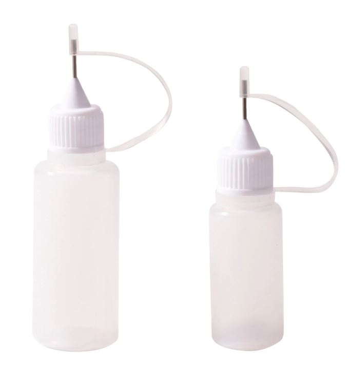 Vaessen Creative - Fine tip applicator bottles - 1.2mm 10ml & 20ml 2pieces