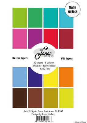 By Lene - paper pad - Solid Colours - Wild Sapeurs BLP967