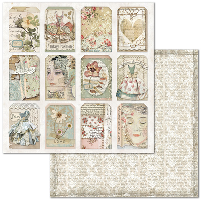 Stamperia Paper Pad 8x8 - Imagine