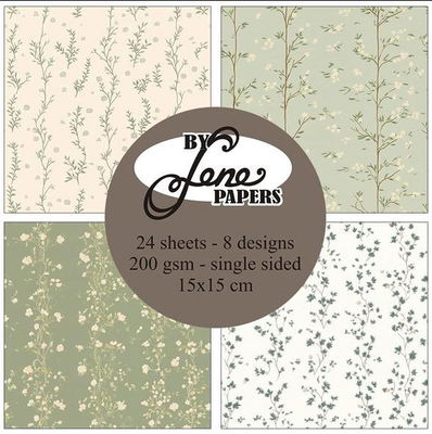 By Lene - Paper pad 15x15 - Nostalgic Wallpaper  BLP071
