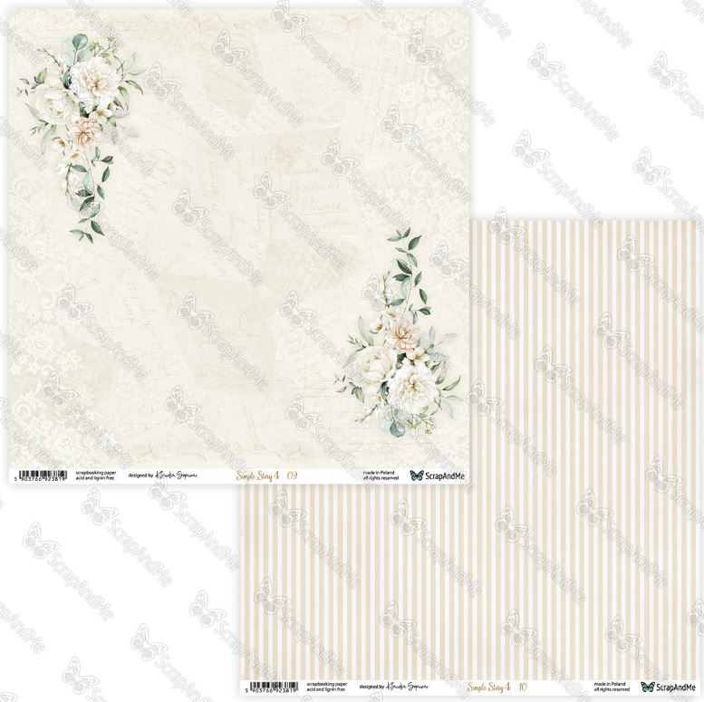 ScrapAndMe - 30x30 papper - Simple Story 4  09/10