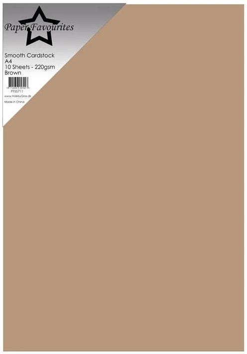 Paper Favourites - Smooth Cardstock - Brown  PFSS711