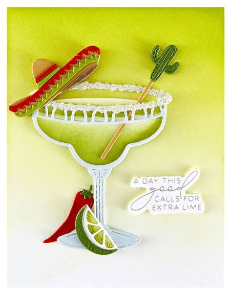 Spellbinders - Etched Dies - Happier Hour  Sip Sip Ole' S5-724 Spellbinders - Etched Dies - Happier Hour  Sip Sip Ole' S5-724