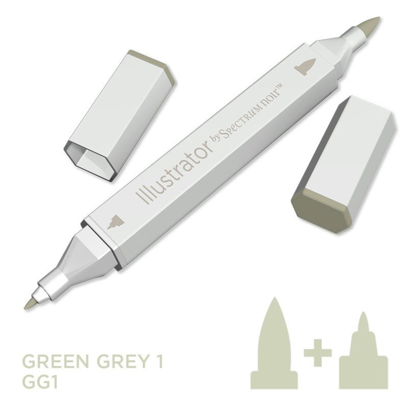 Spectrum Noir - Illustrator - Green grey 1