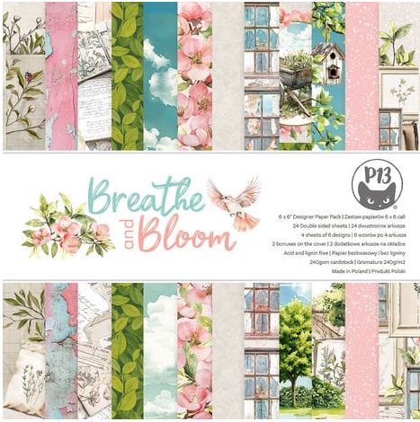 Piatek13 - Paper pad - Breathe and Bloom 6x6 P13-BLO-09