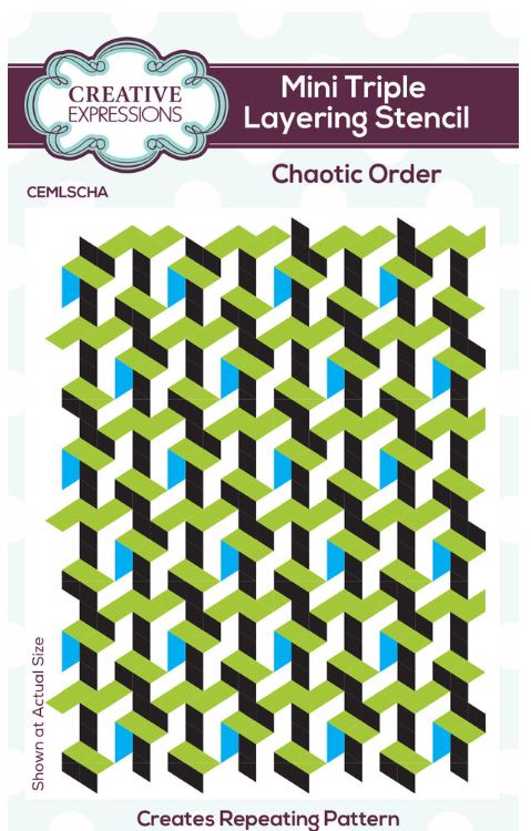 Creative Expressions - Chaotic Order Mini Stencils cemlscha 10x7,5 cm Creative Expressions - Chaotic Order Mini Stencils cemlscha 10x7,5 cm