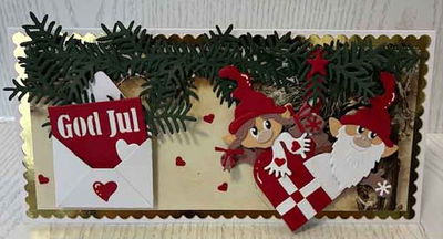 By Lene - Cutting & Embossing Die - Envelope with text  BLD1003