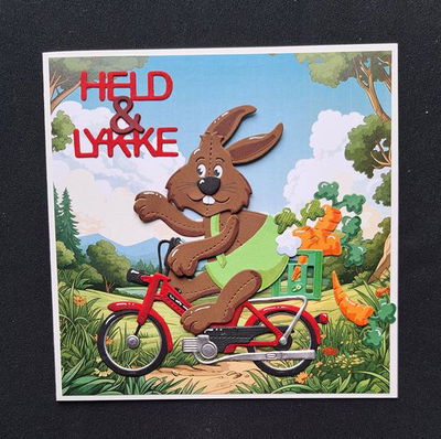 By Lene - Cutting & Embossing Die - Large Rabbits  BLD1750
