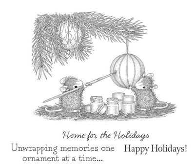 Spellbinders - Cling Rubber Stamp -Tree-Mendous Christmas Unwrapping Memories RSC-057