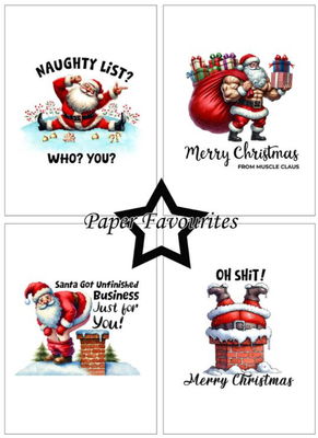 Paper Favourites - A6  Paper Pack - Sarcastic Santa PFA586