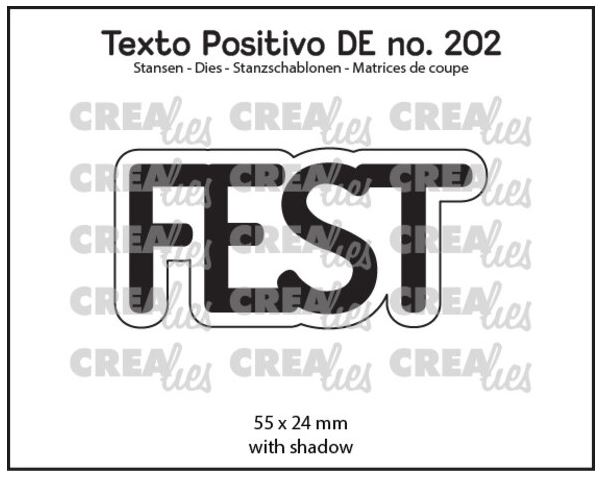 Crealies - dies - Texto Positivo  Fest POSDE202