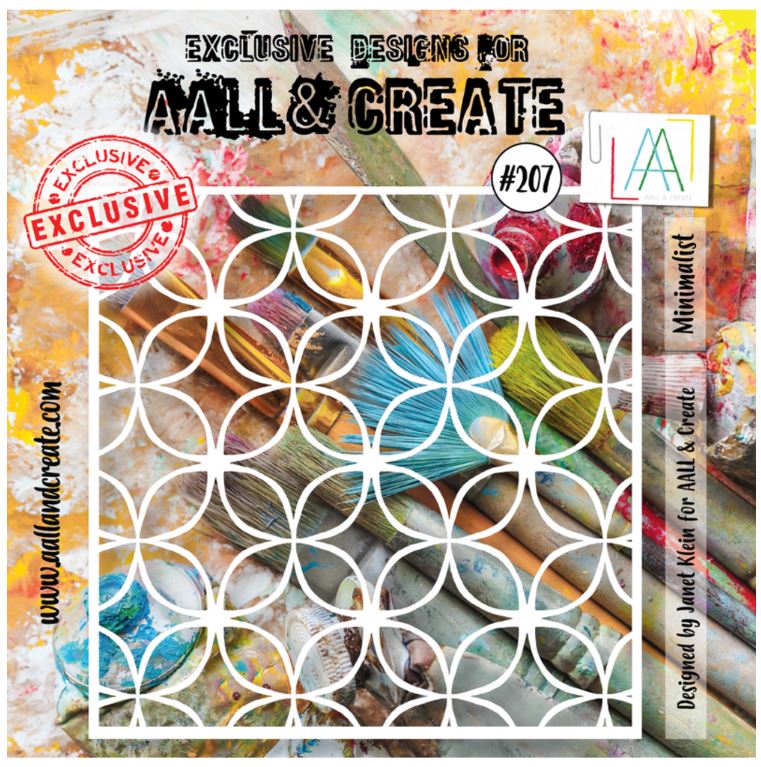 AALL and Create - Stencil 6x6 Inch Minimalist  #207