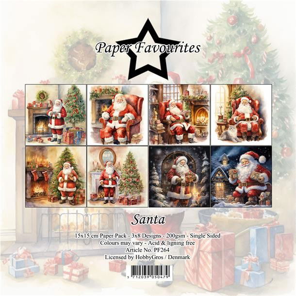 Paper Favourites - 6x6  Paper Pack - Santa PF264